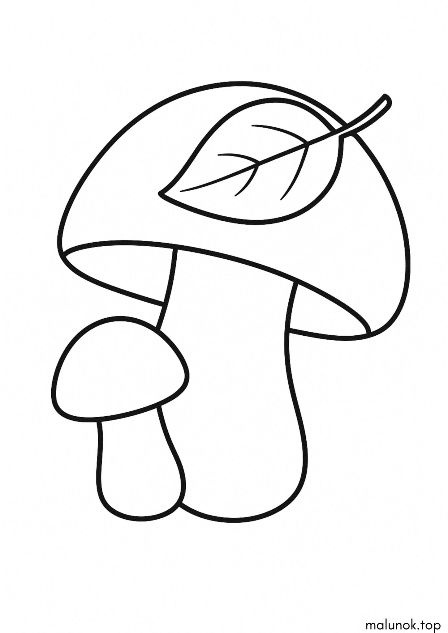 Раскраска Грибочок