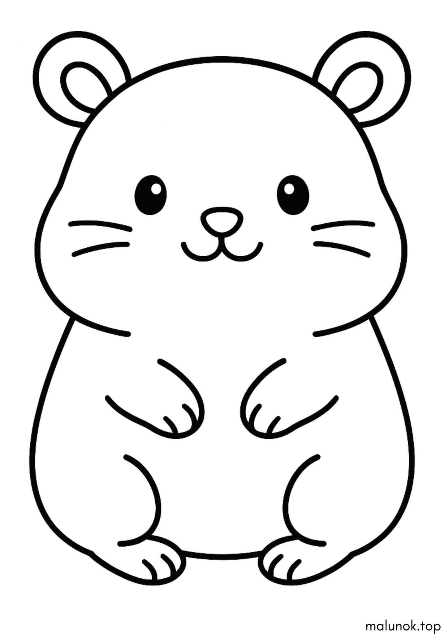 Раскраска Хом’ячок