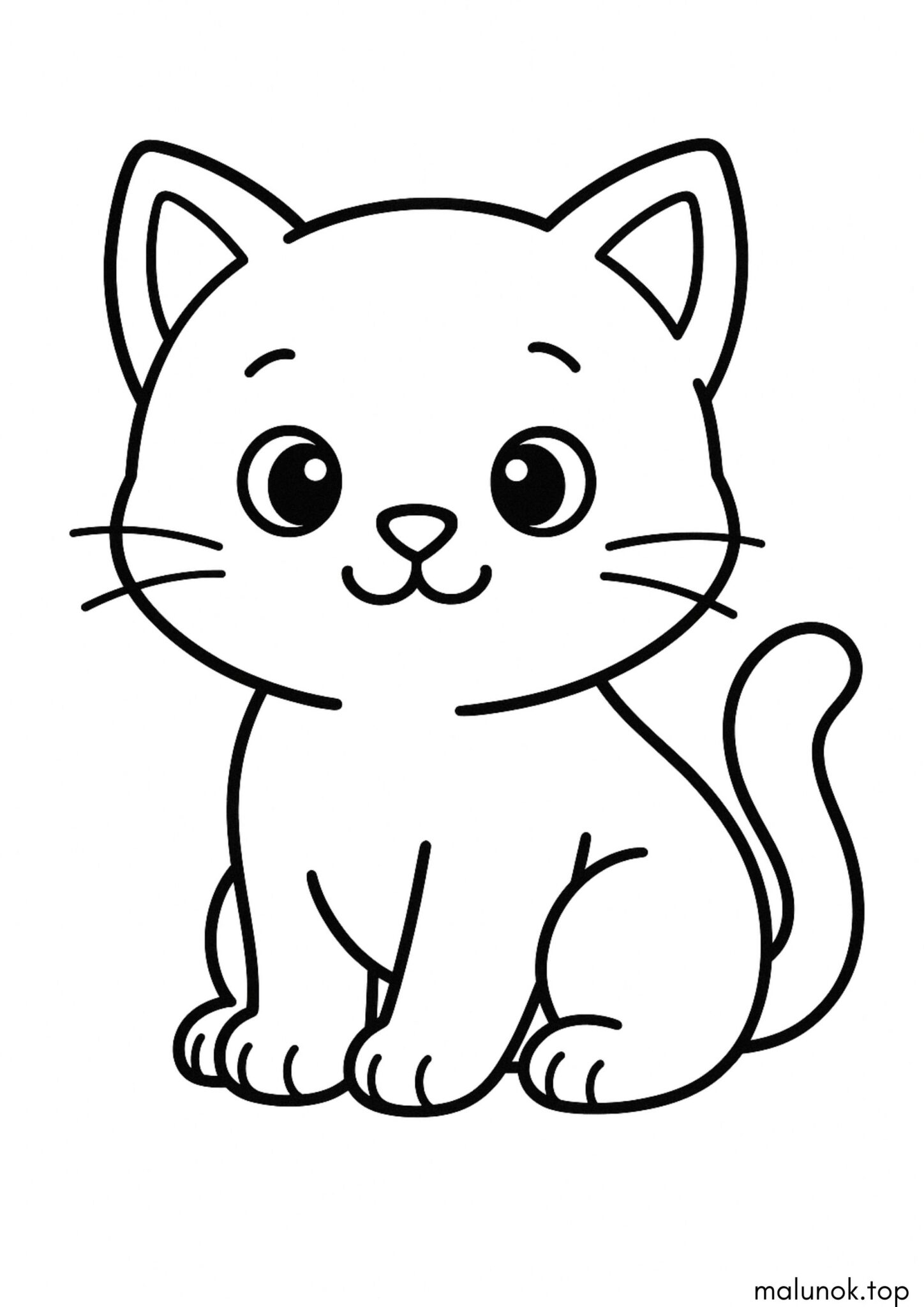 Раскраска Кошеня для малюків