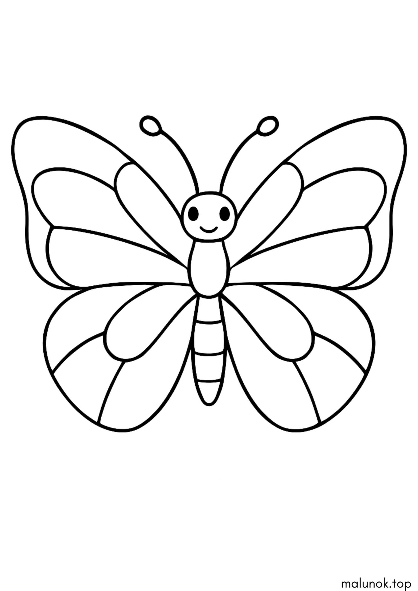 Раскраска Метелик