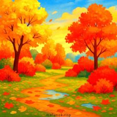 Розмальовки осені для дітей - роздрукувати безкоштовно А4, скачати осінні розфарбовки