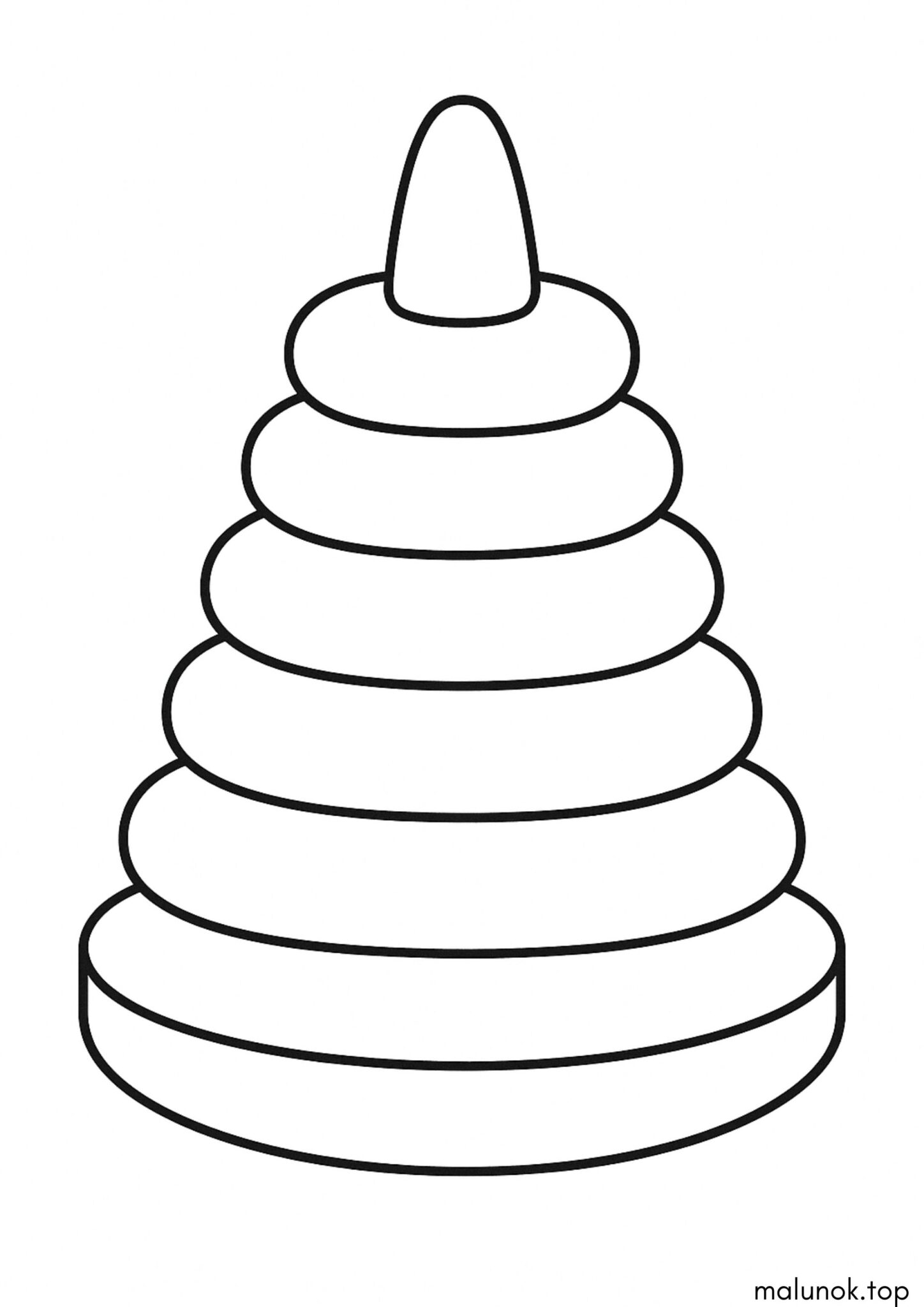 Раскраска Пірамідка