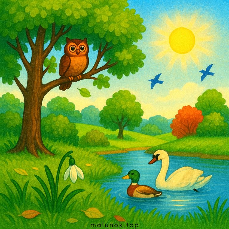 Розмальовки Природа 🍀🌞🌼