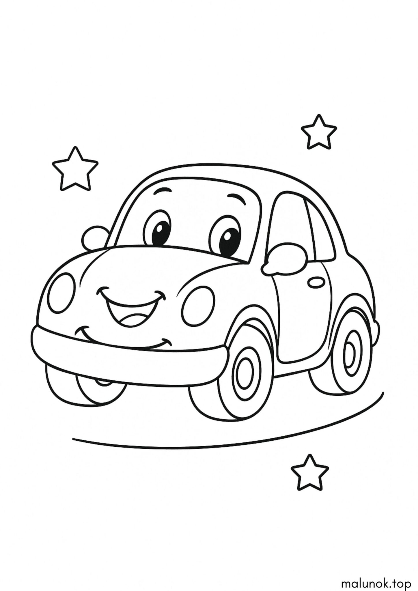 Раскраска Весела машинка