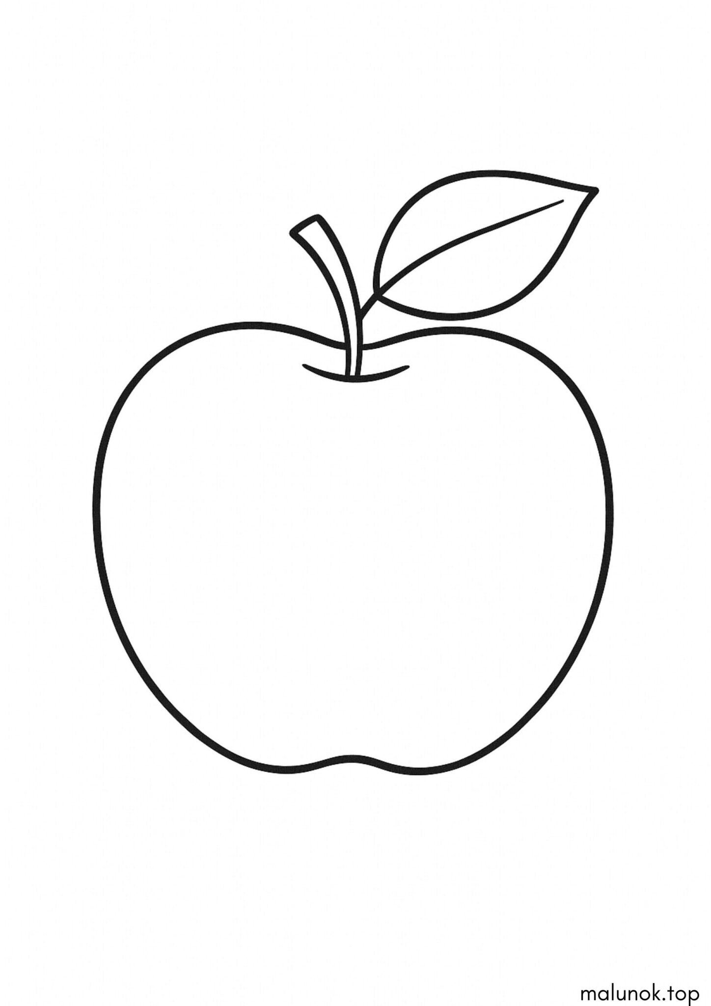 Раскраска Фрукт яблучко