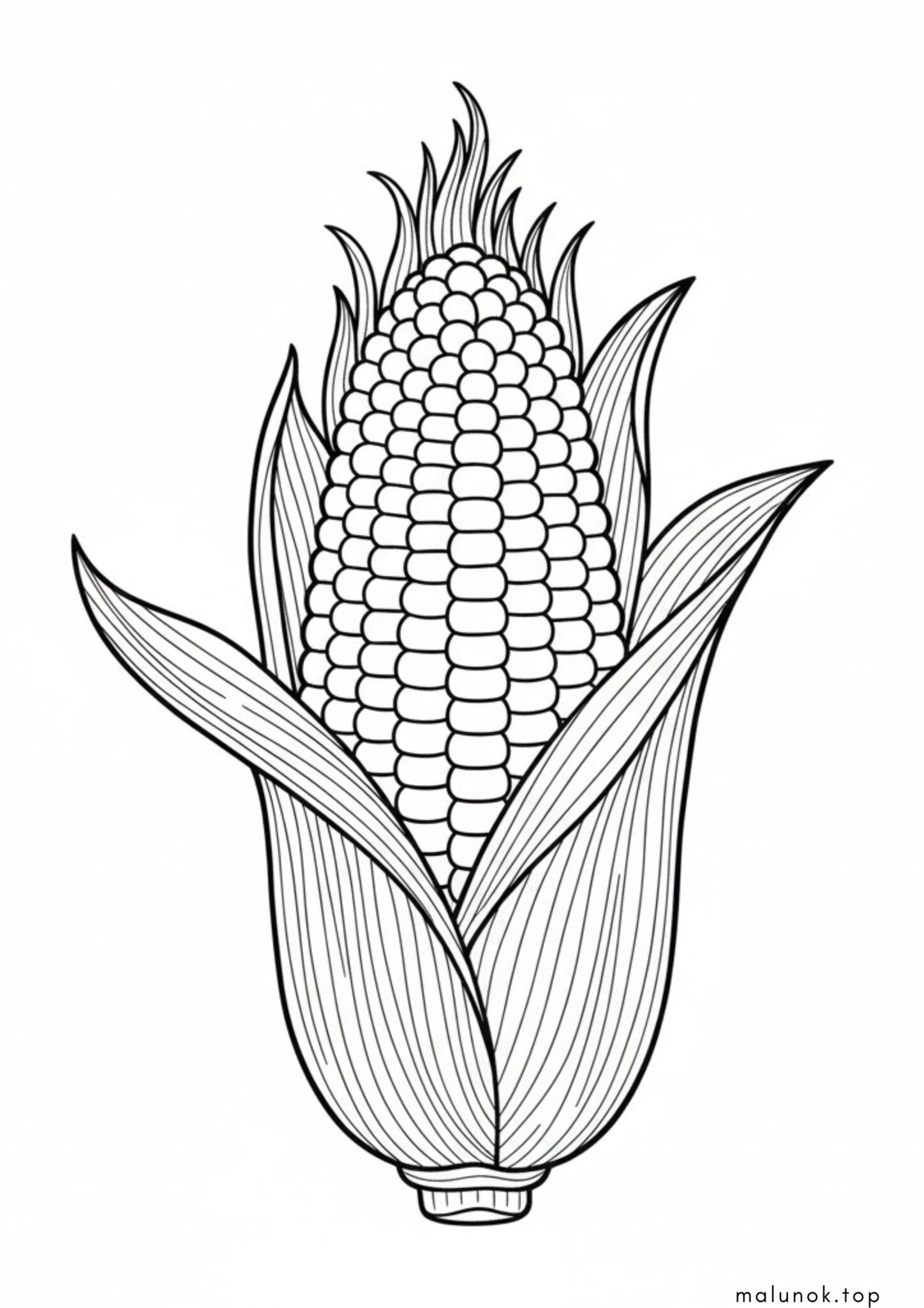 Раскраска Кукурудза