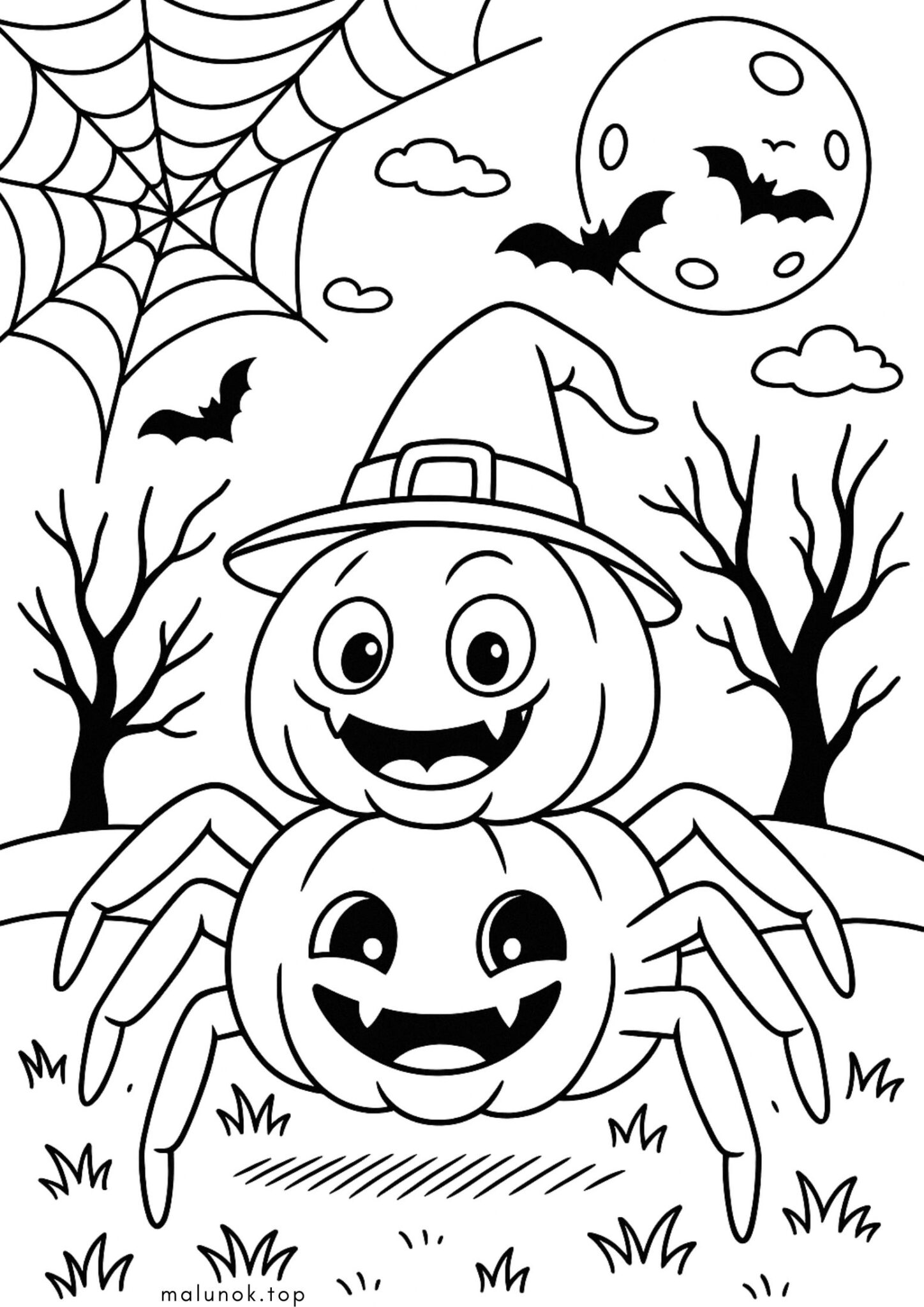 Раскраска Павучок хелловінський