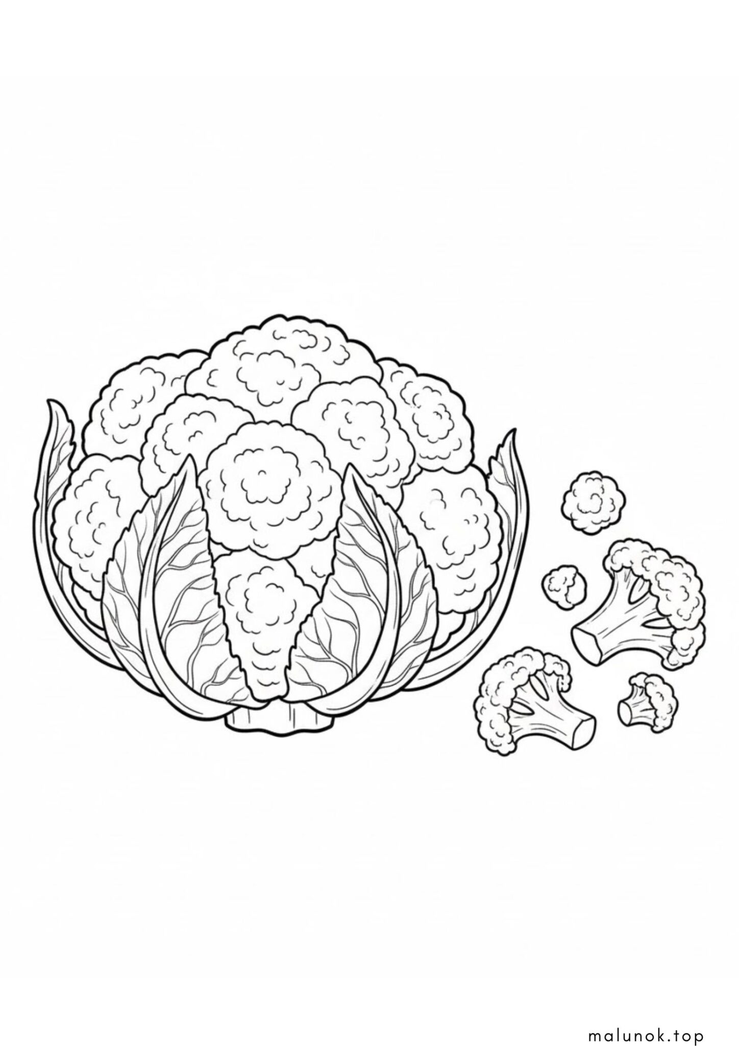 Раскраска Цвітна капуста