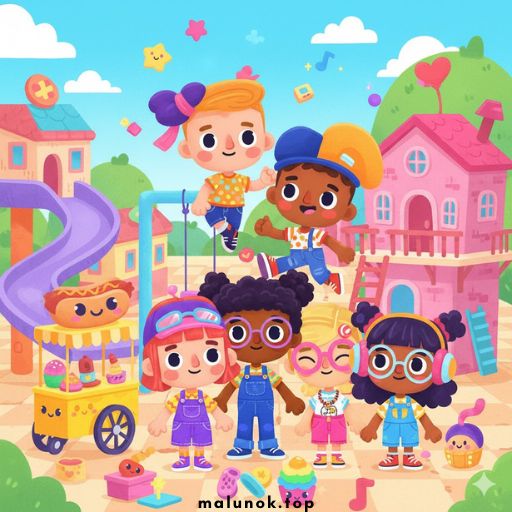 Розмальовки Тока Бока (Toca Boca)