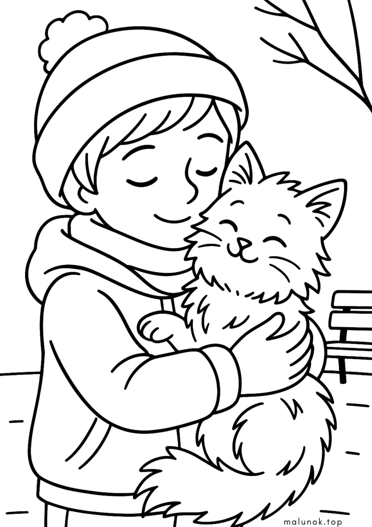 Раскраска День доброти – турбота про тварин