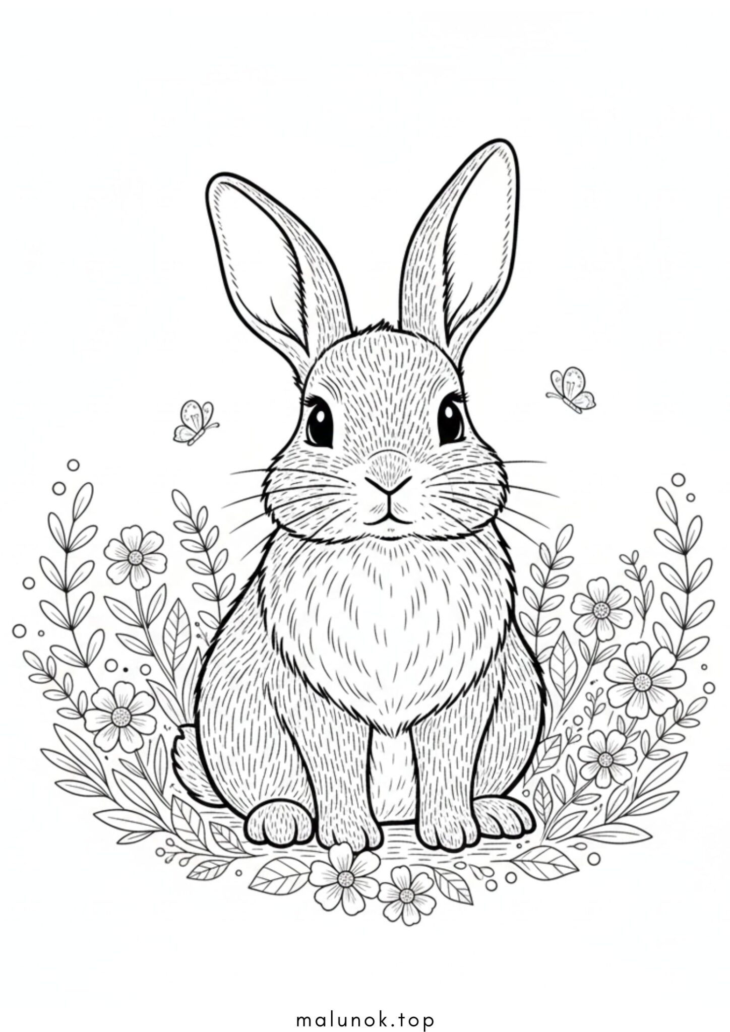 Раскраска Кролик