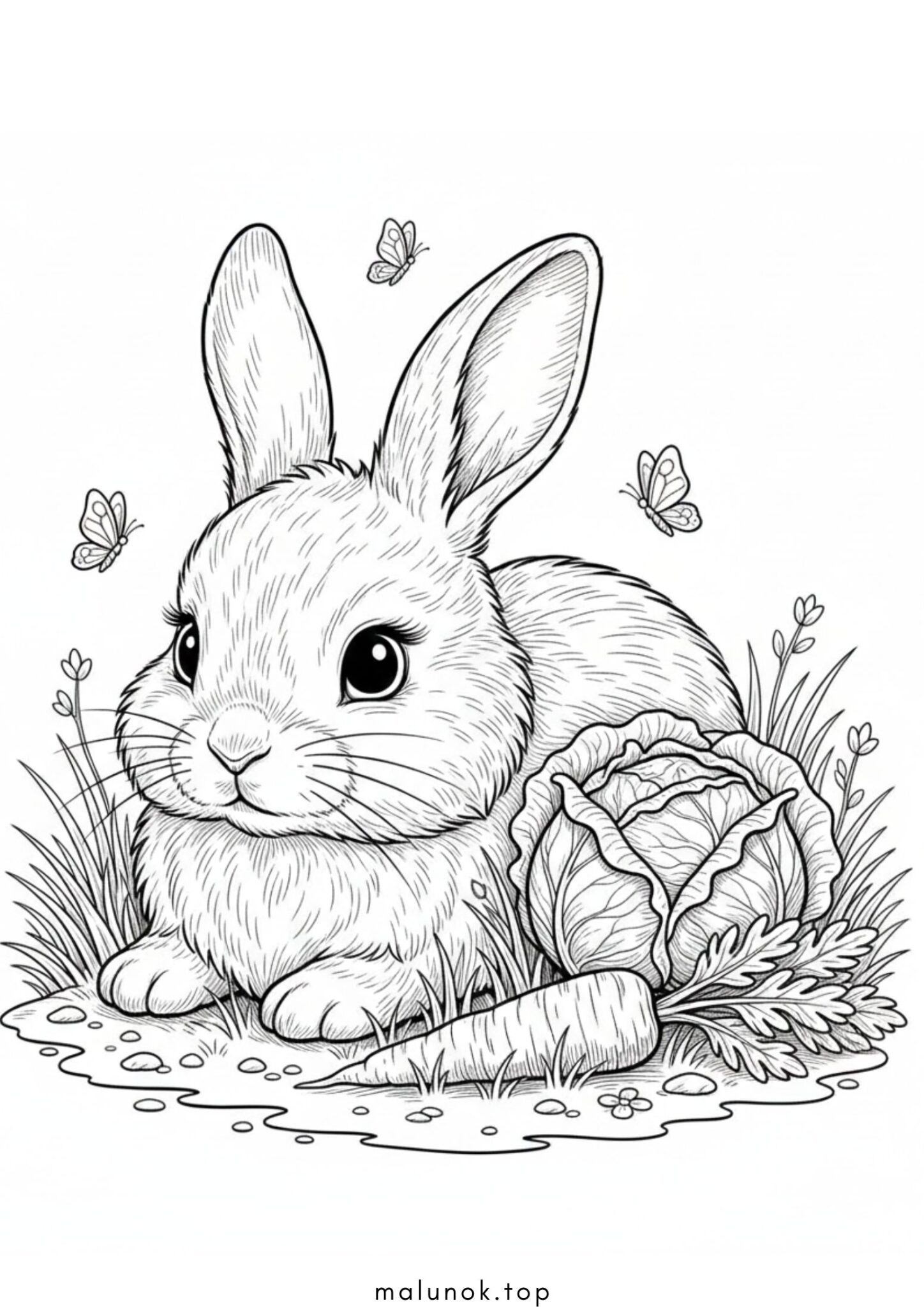 Раскраска Милий зайчик