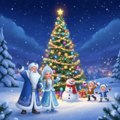 Новорічні розмальовки | Розфарбовки Новий Рік