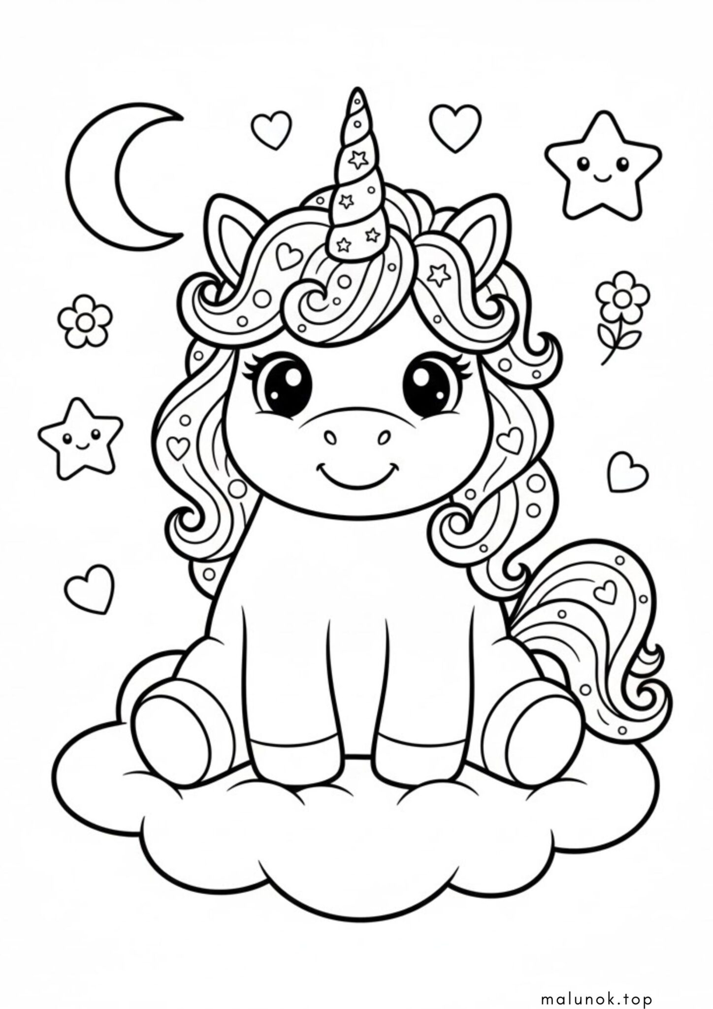 Раскраска Одноріг