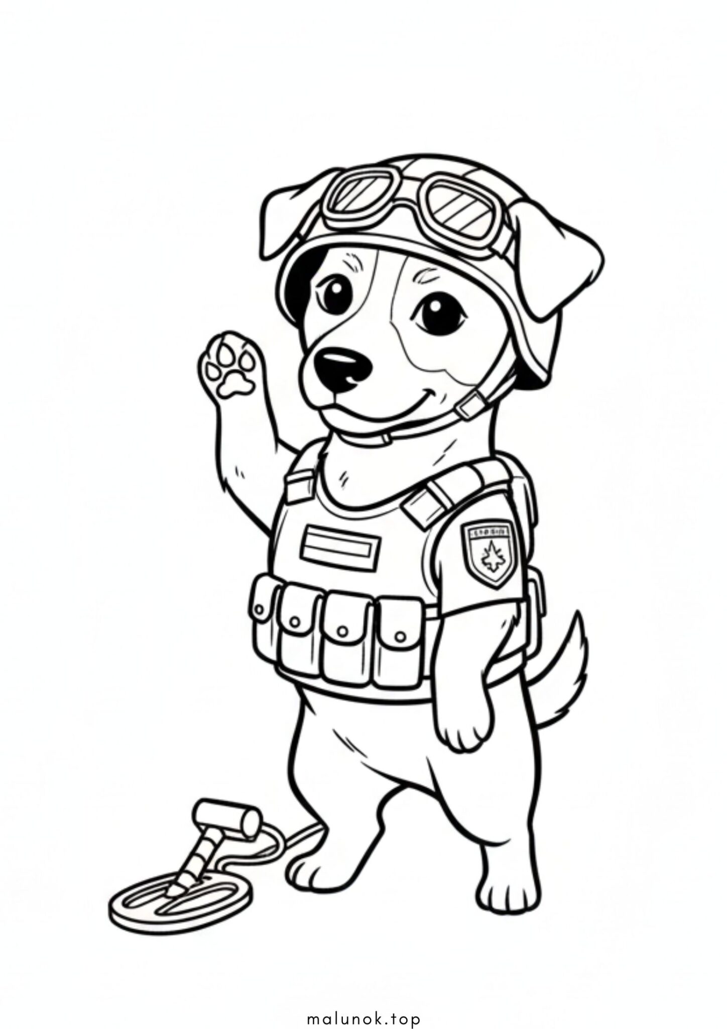 Раскраска Пес Патрон