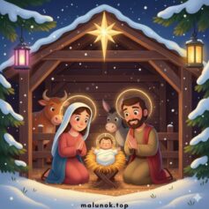 Різдвіяні розмальовки | Розфарбовки на Різдво