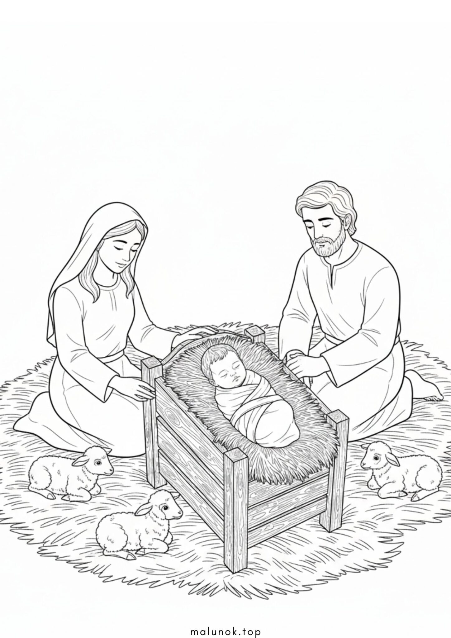 Раскраска Різдво Христове