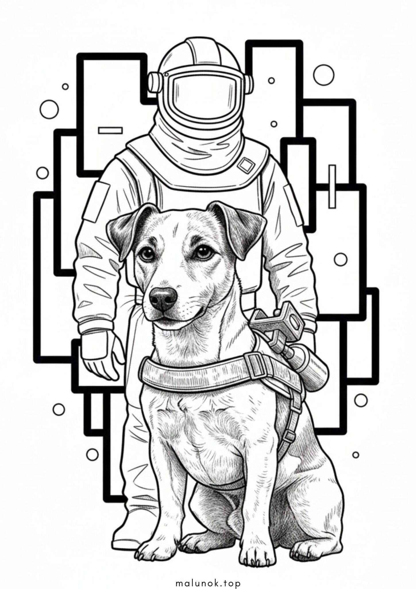 Раскраска Сапер пес Патрон