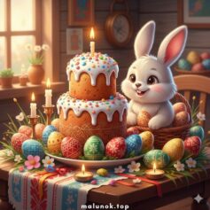 Великодні розмальовки до Пасхи - Роздрукувати безкоштовно А4, скачати 