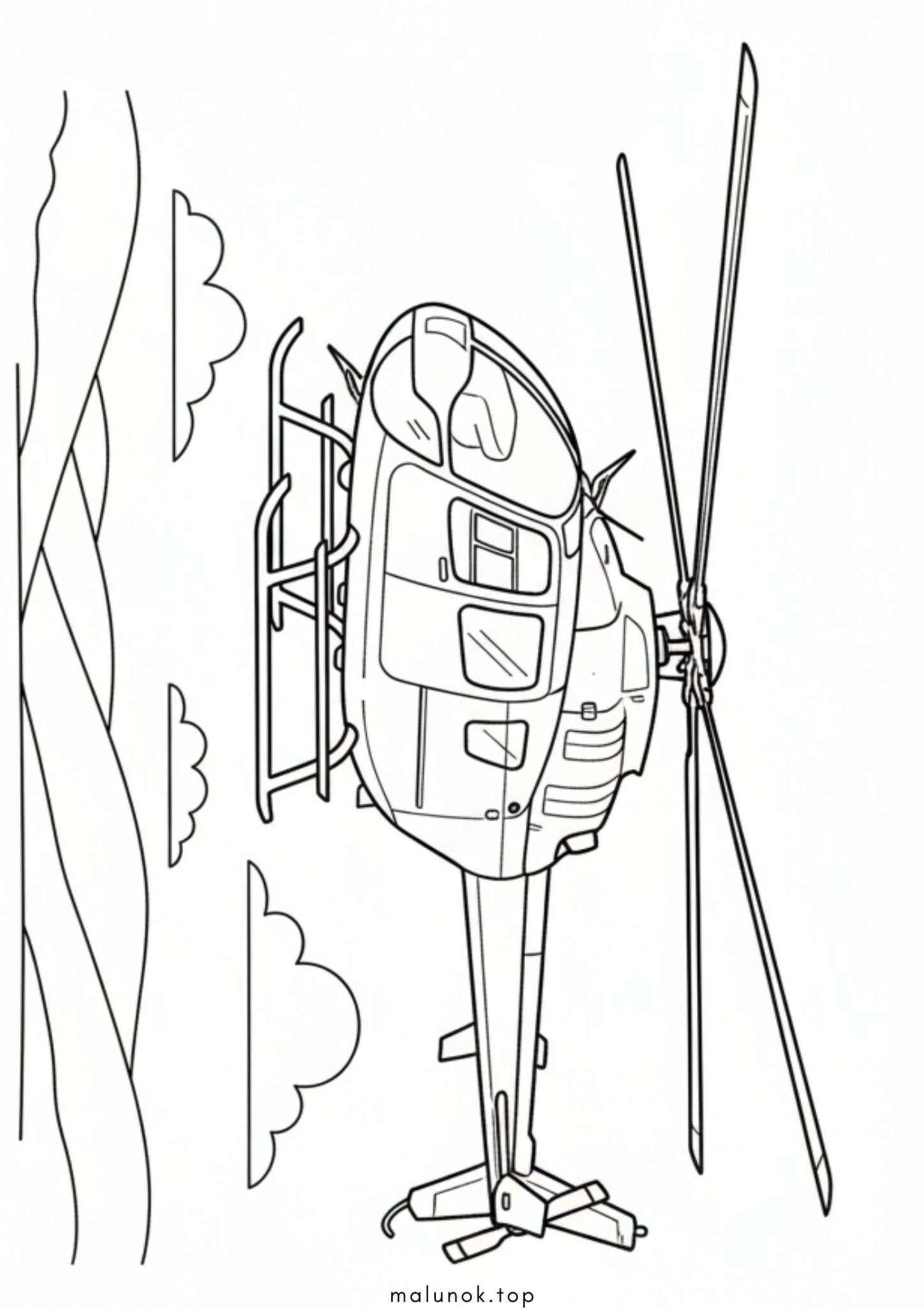 Раскраска Вертоліт