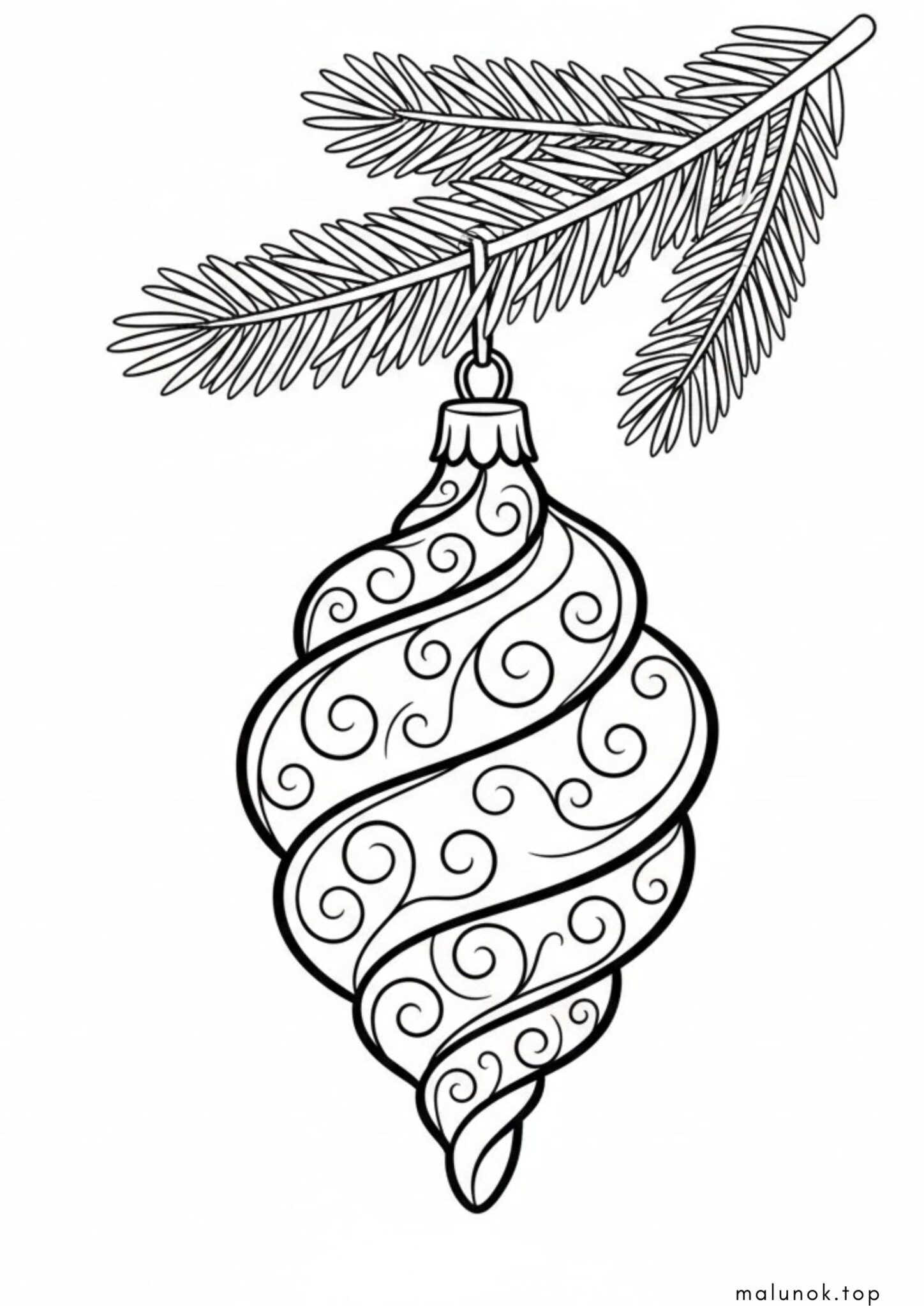 Раскраска Ялинкова іграшка