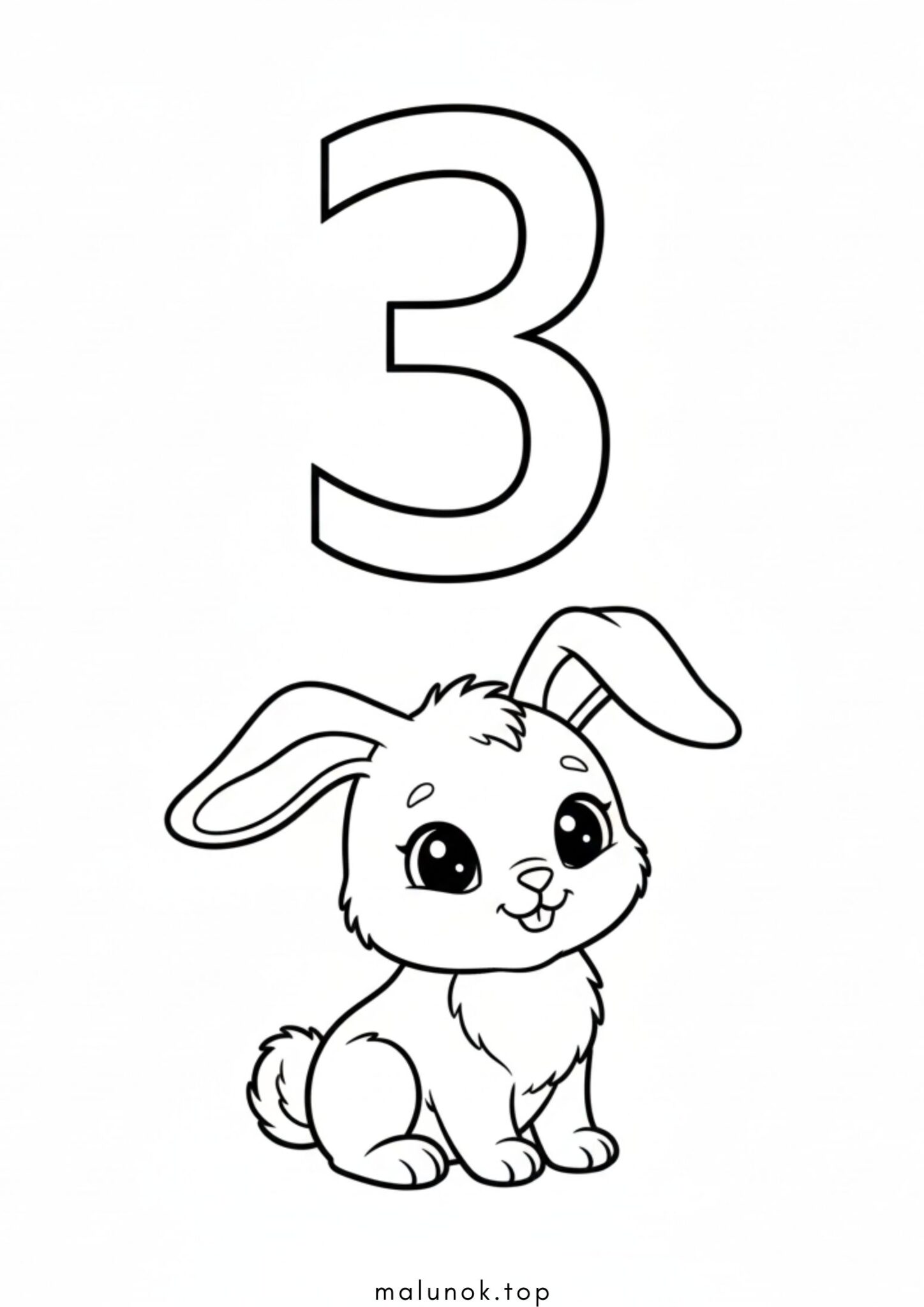 Раскраска Літера З – зайчик (буква)