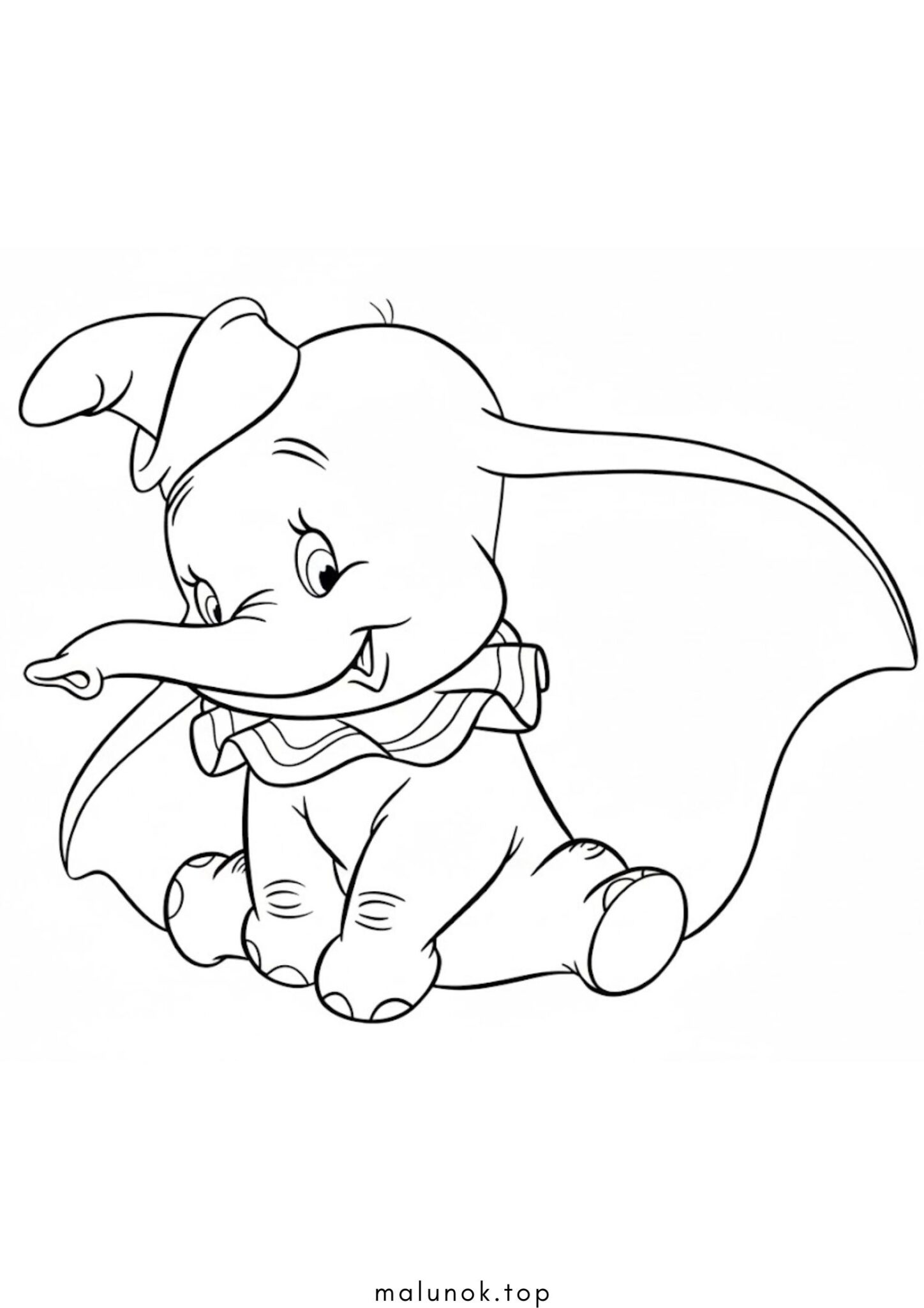 Раскраска Слоник Дамбо (Дісней)