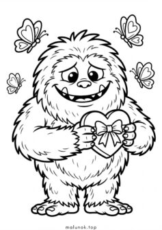 До дня закоханих – Монстрик-милашка з валентинкою