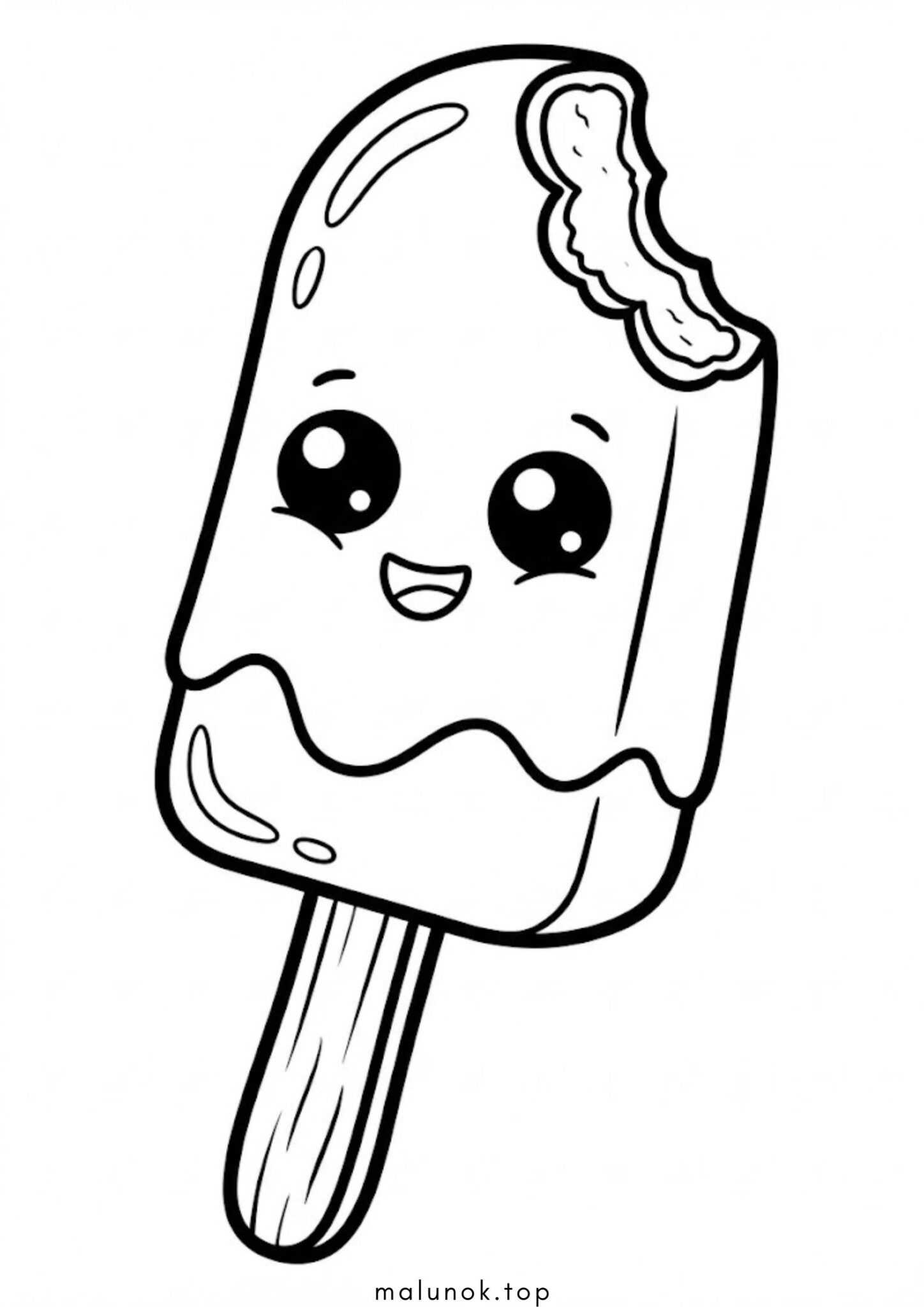 Раскраска Морозиво ескімо на паличці