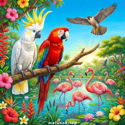 Розмальовки Птахи