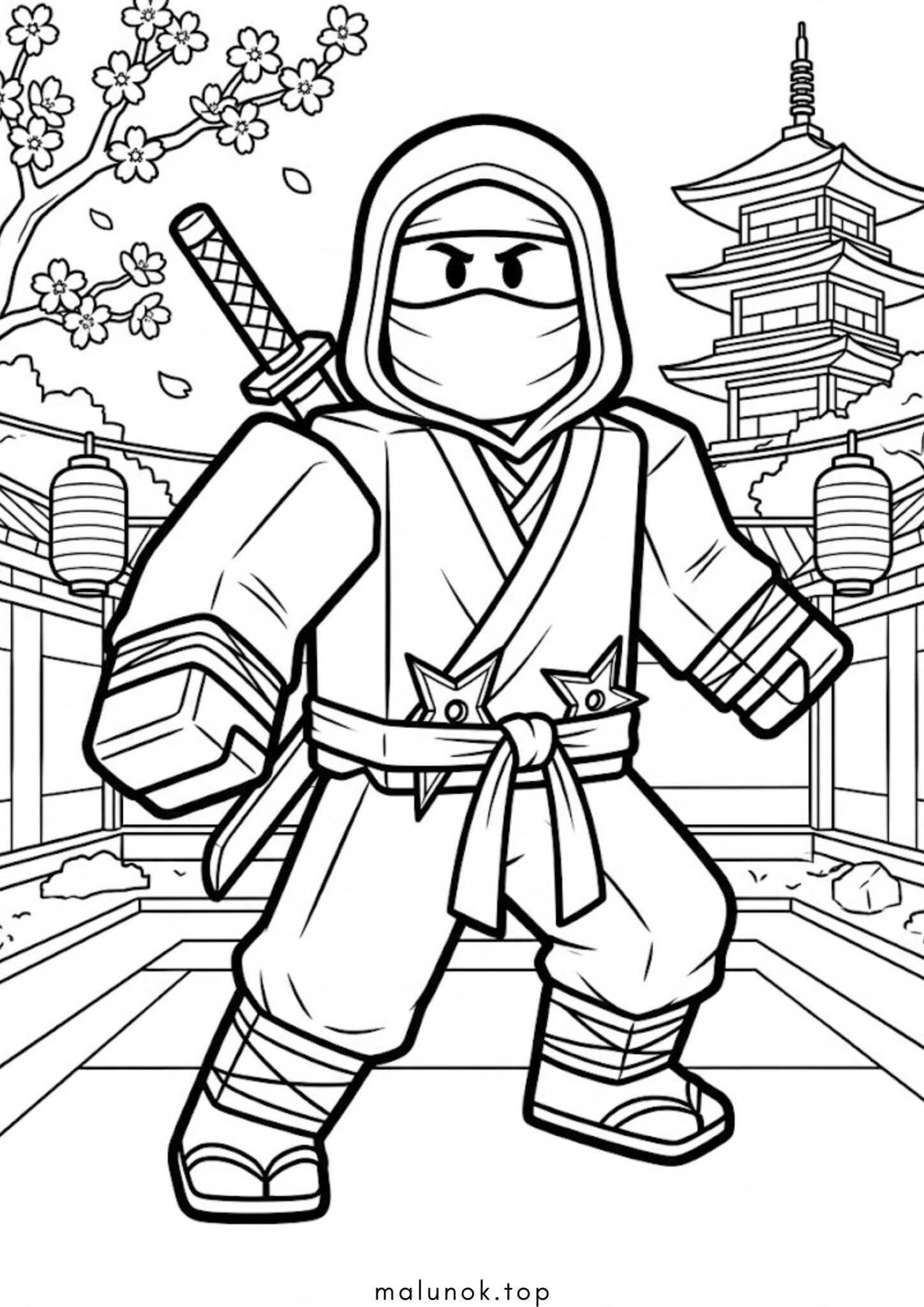 Раскраска Роблокс ніндзя