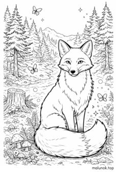 Лисиця у лісі