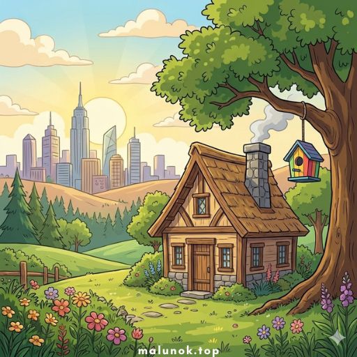 Розмальовки Будинки 🏘️🏡