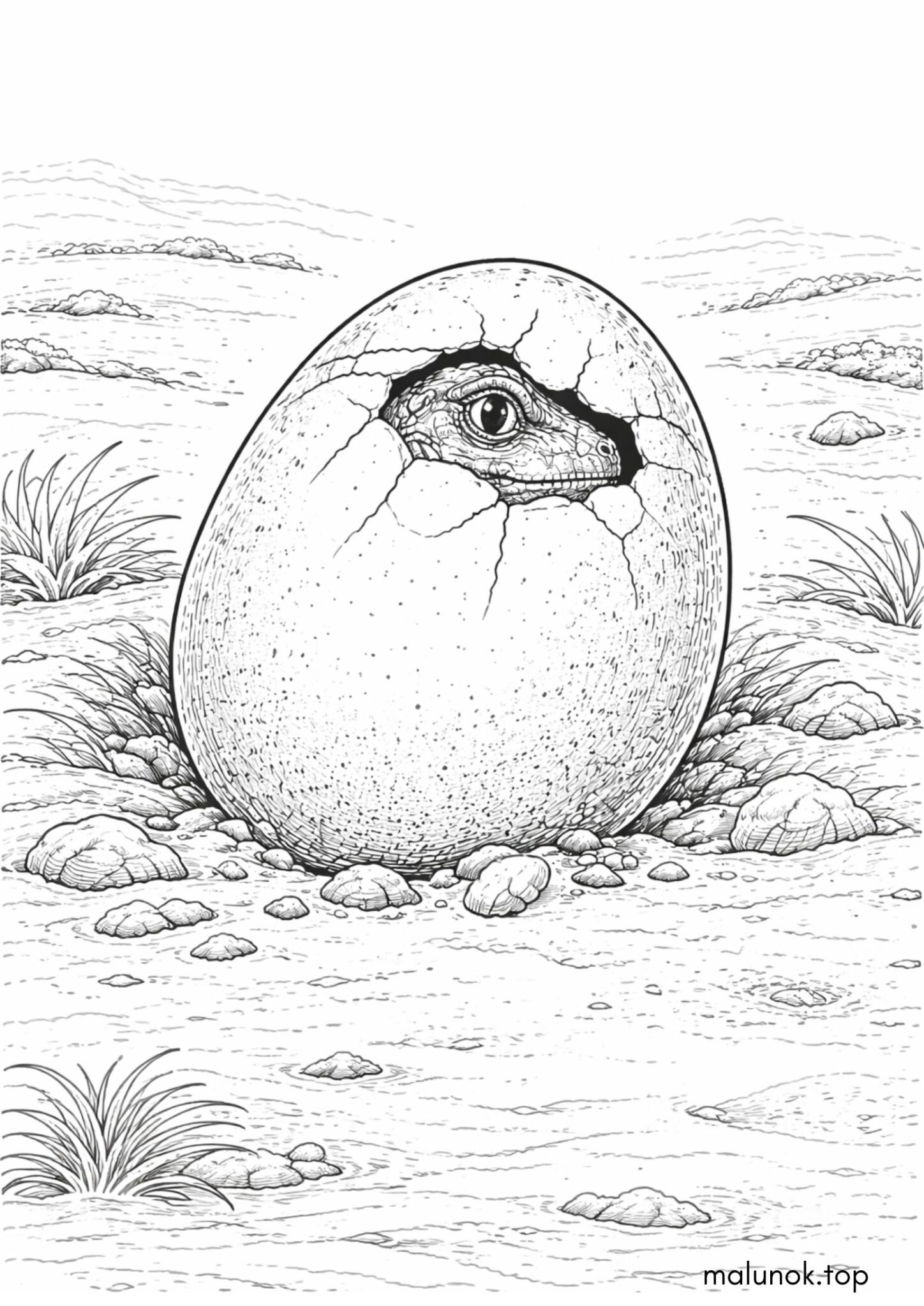 Раскраска Яйце динозавра
