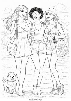 Барбі з подругами