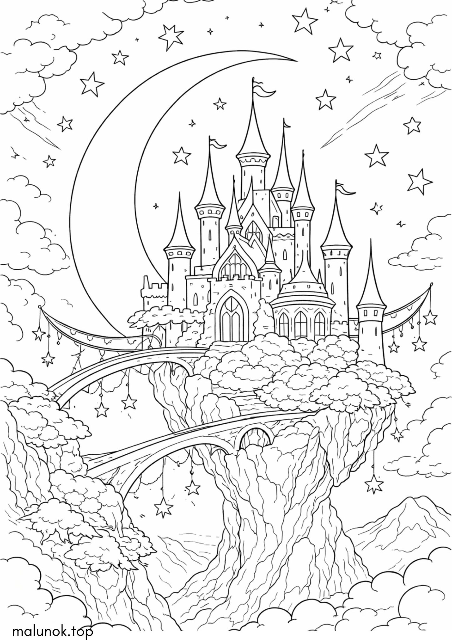 Раскраска Чарівний замок