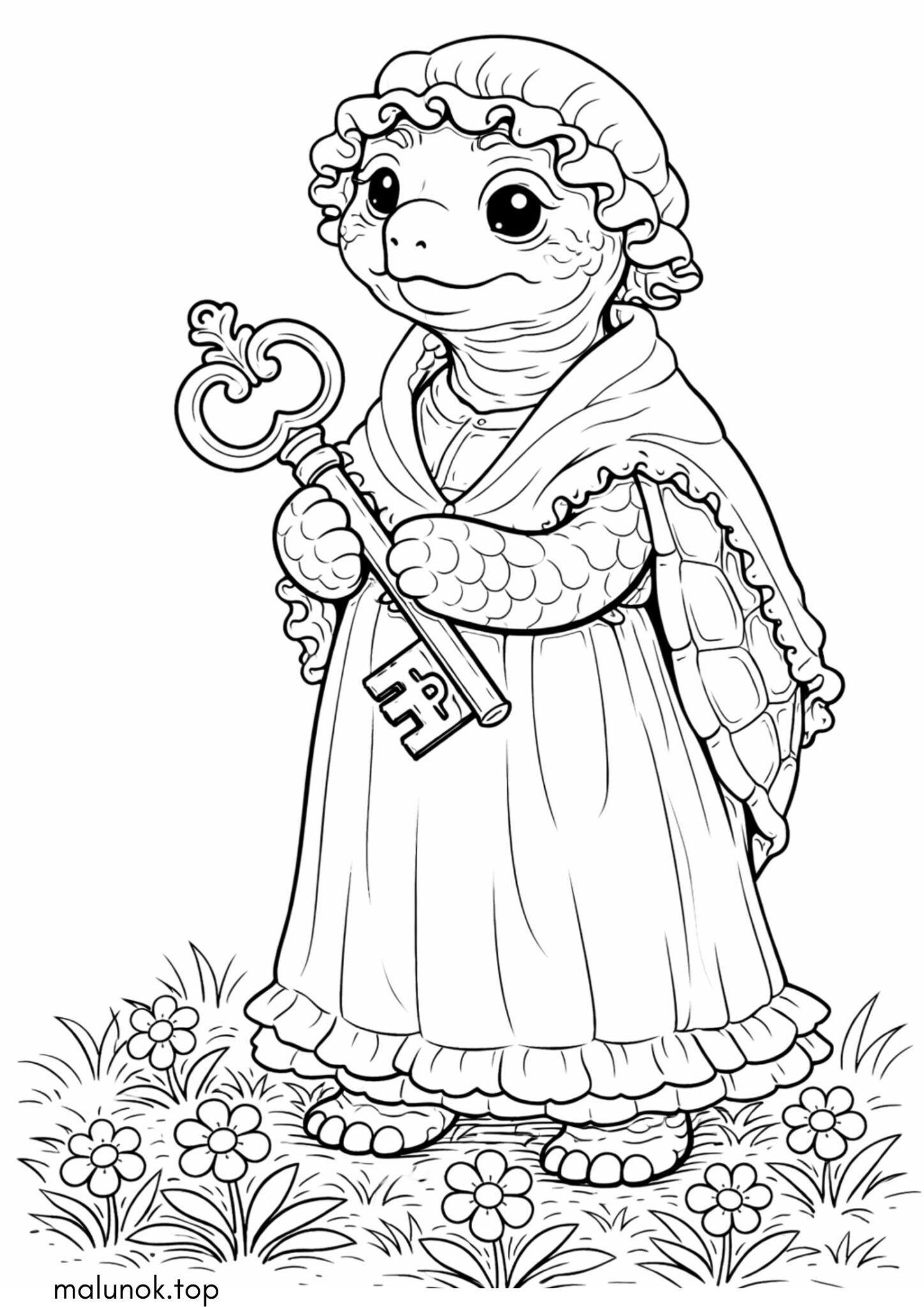 Раскраска Черепаха Тортилла