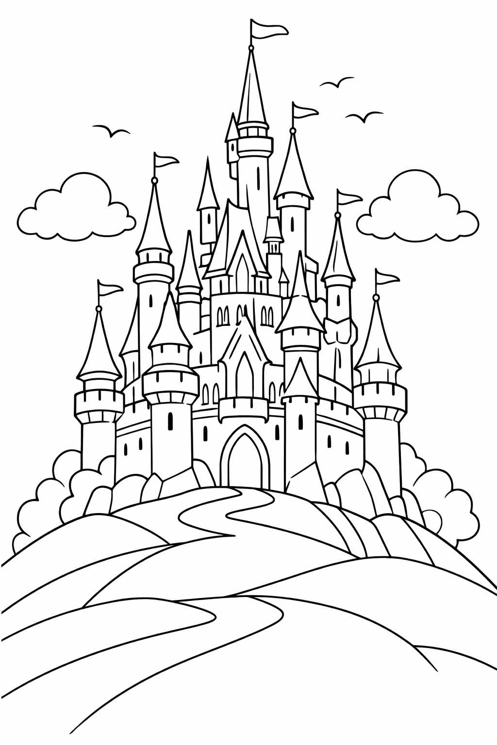 Раскраска Казковий замок