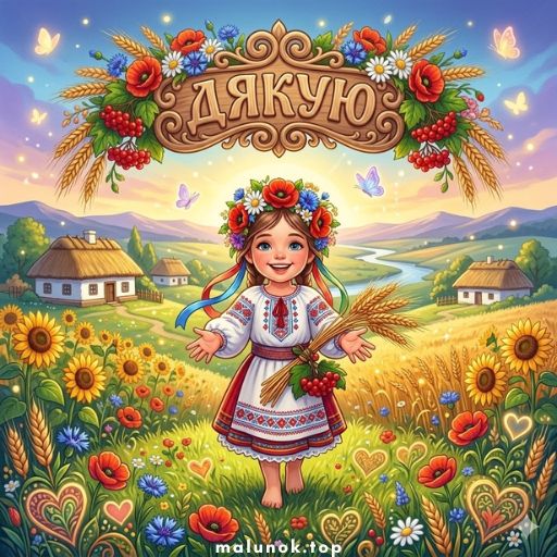 Розмальовки День дякую