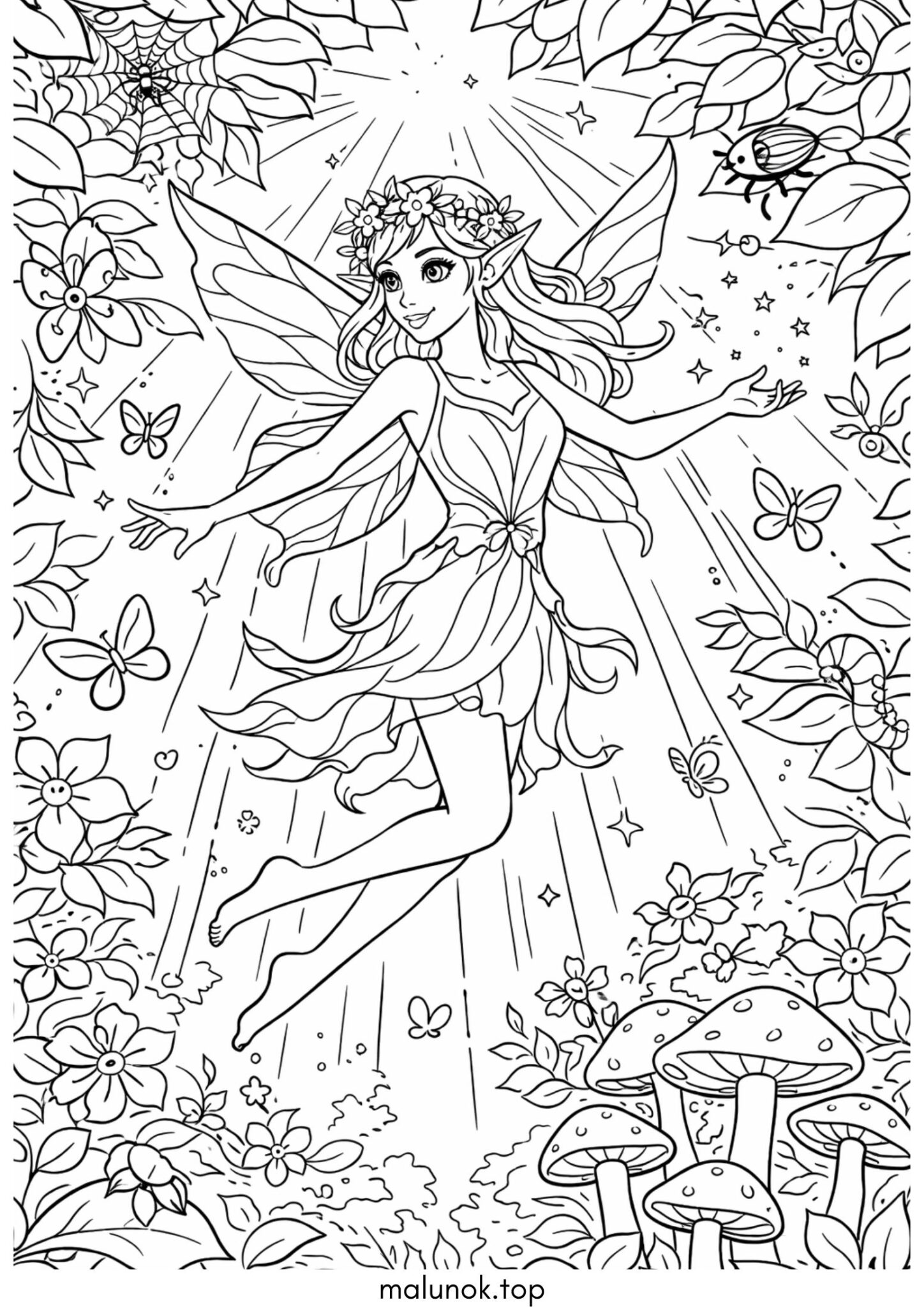 Раскраска Фея лісу