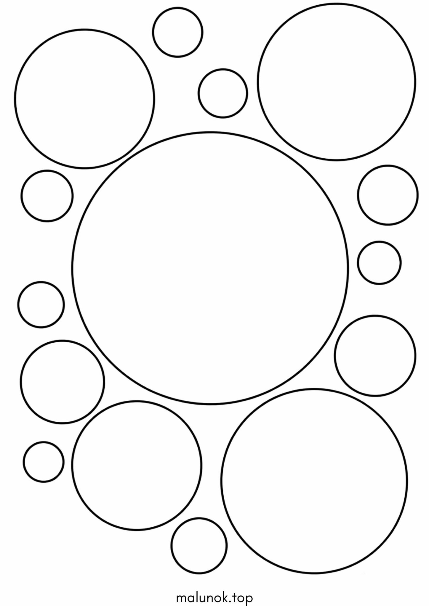 Раскраска Кружечки