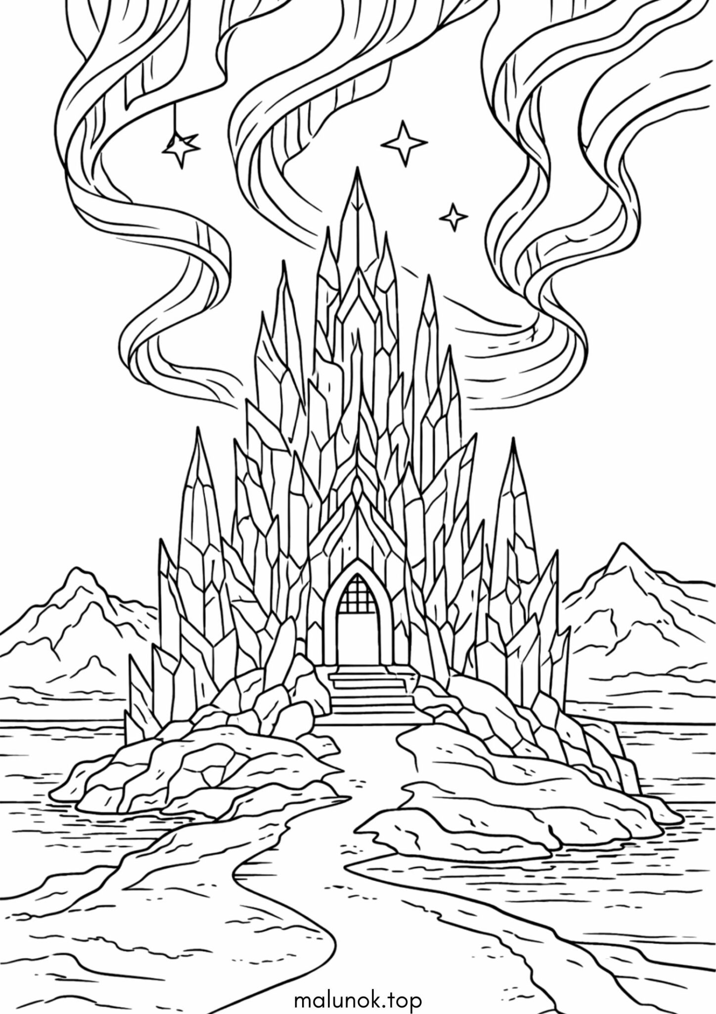 Раскраска Крижаний замок