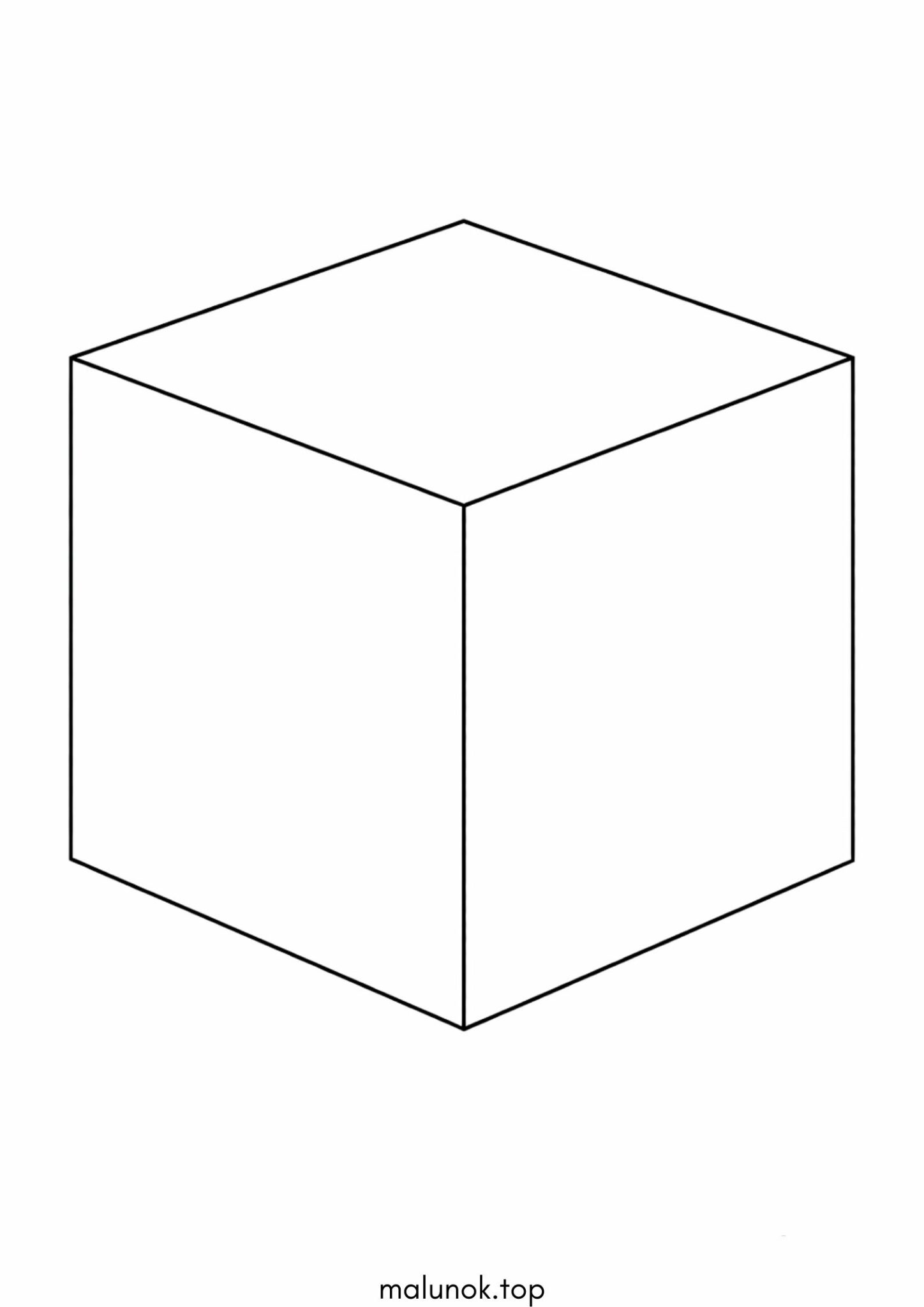 Розмальовка Кубик
