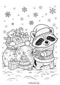 Новорічний єнот