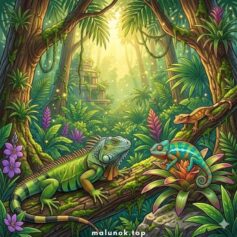 Розмальовки рептилій - Роздрукувати безкоштовно А4, скачати