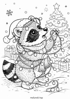 Різдвяний єнот