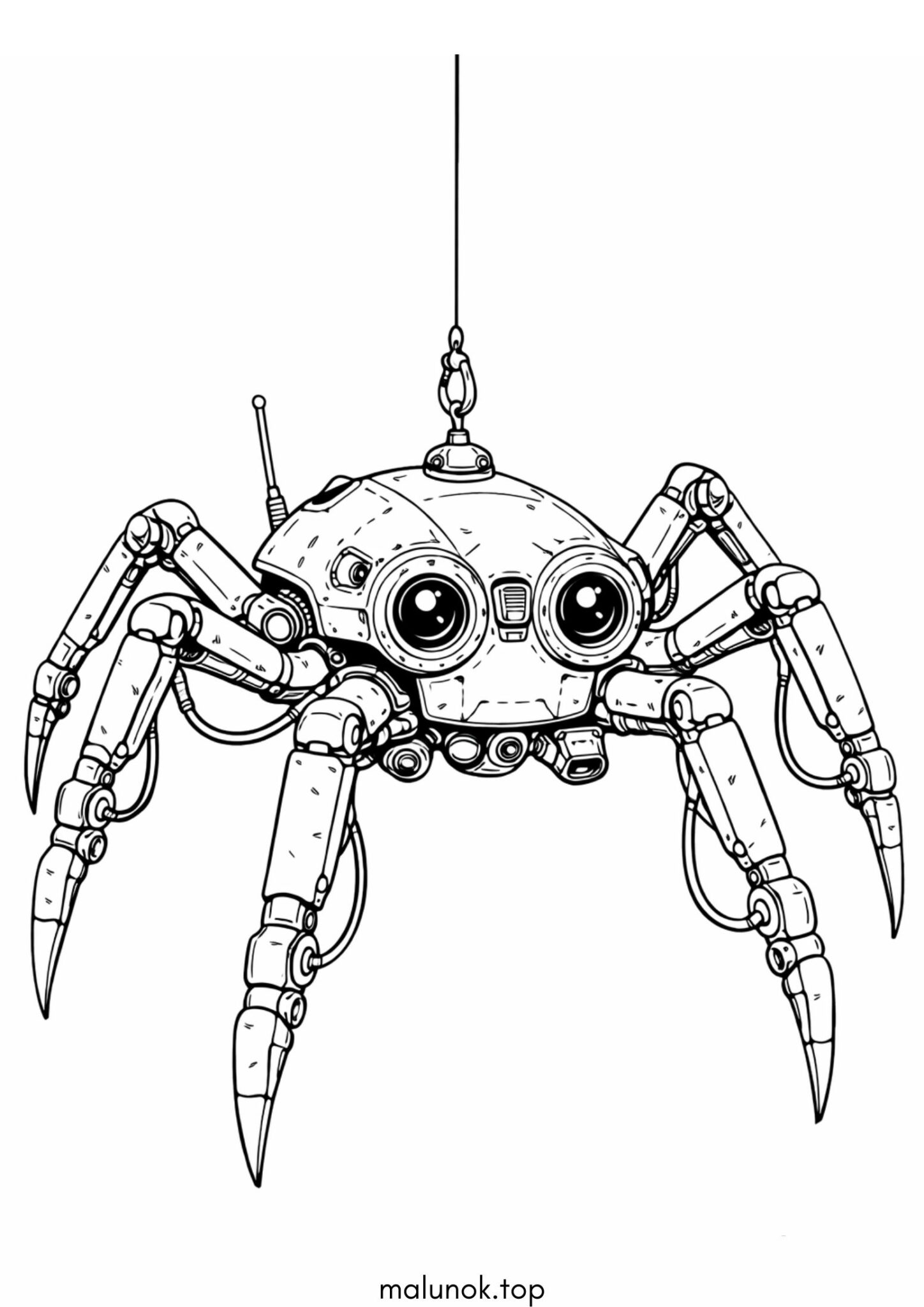 Раскраска Робот-павук
