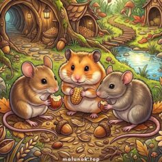 Розмальовки Мишки - Роздрукувати безкоштовно А4, скачати