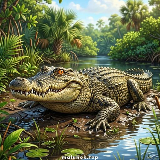 Розмальовки Крокодили 🐊