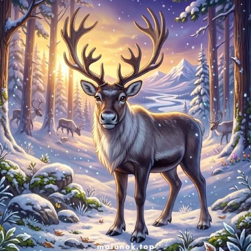 Розмальовки Олені 🦌